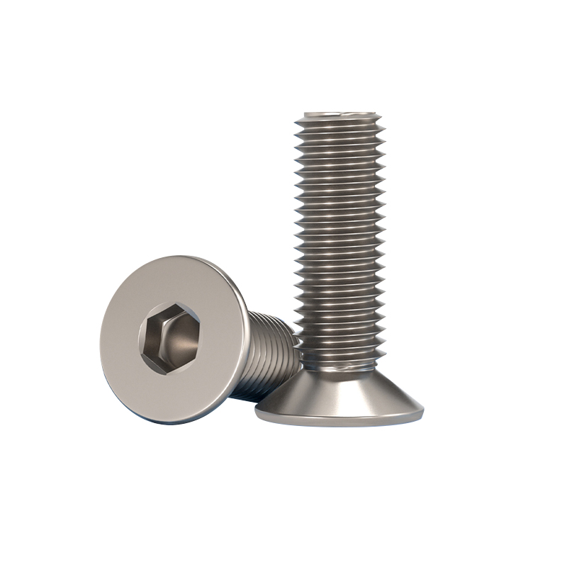 RJX 50pcs M2.5 4-20mm TA2 Countersunk Hex Socket Screw