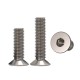 RJX 50pcs M2.5 4-20mm TA2 Countersunk Hex Socket Screw