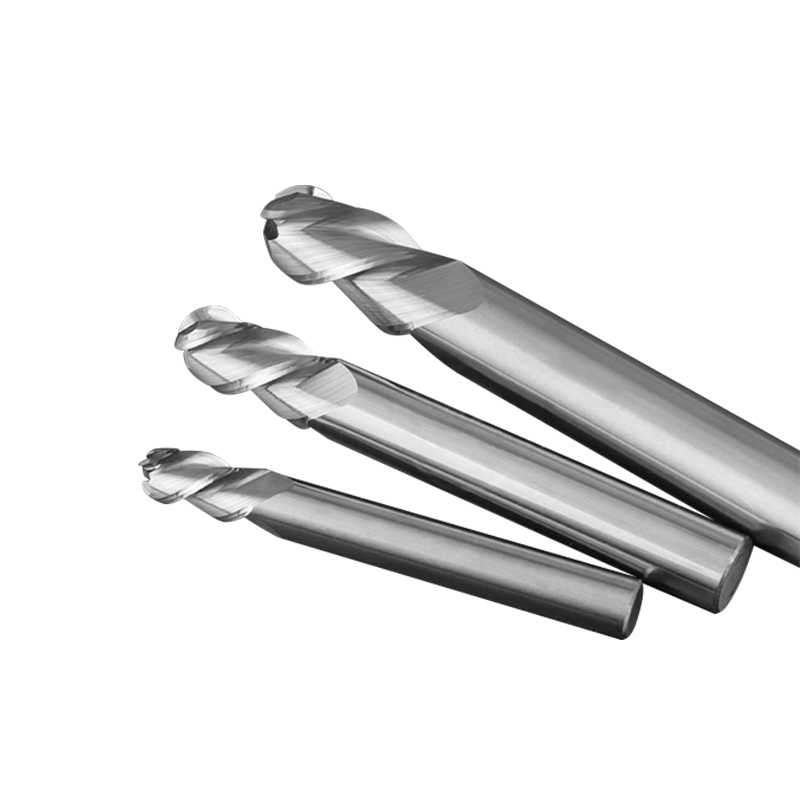 RJX 1pcs R2-R10  3 Flute tungsten steel Carbide Ball nose Cutter for Aluminum CNC Center Machining Milling Tool