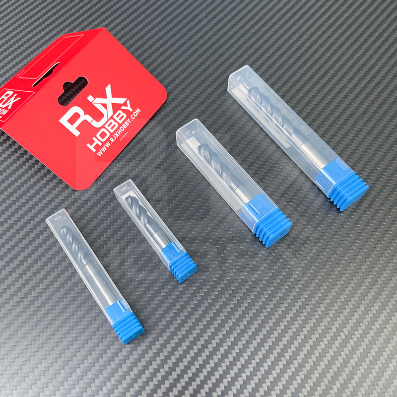 RJX 1pcs R2-R10 4 Flute tungsten steel Carbide Ball nose Cutter for Aluminum CNC Center Machining Milling Tool