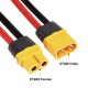 RJXHOBBY 1pcs XT60 Male to AS150 Anti-Spark Male Female