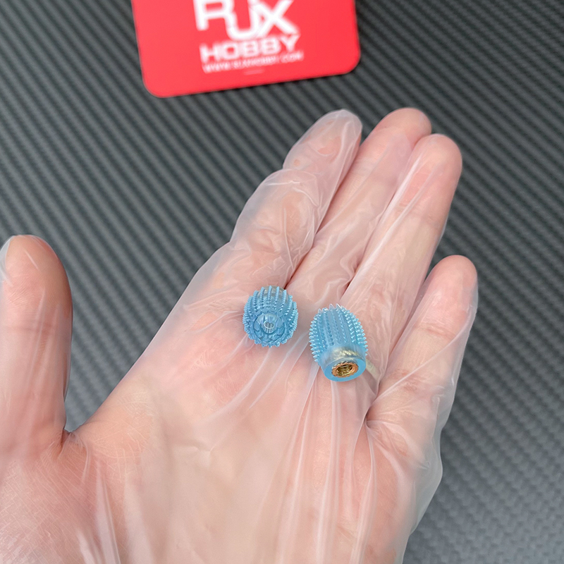 RJX 1pair Thumb Grippies Non-Slip Radio Stick Ends 4mm for FPV Radio Transmitter Hall Gimbal TX16S DIY Parts