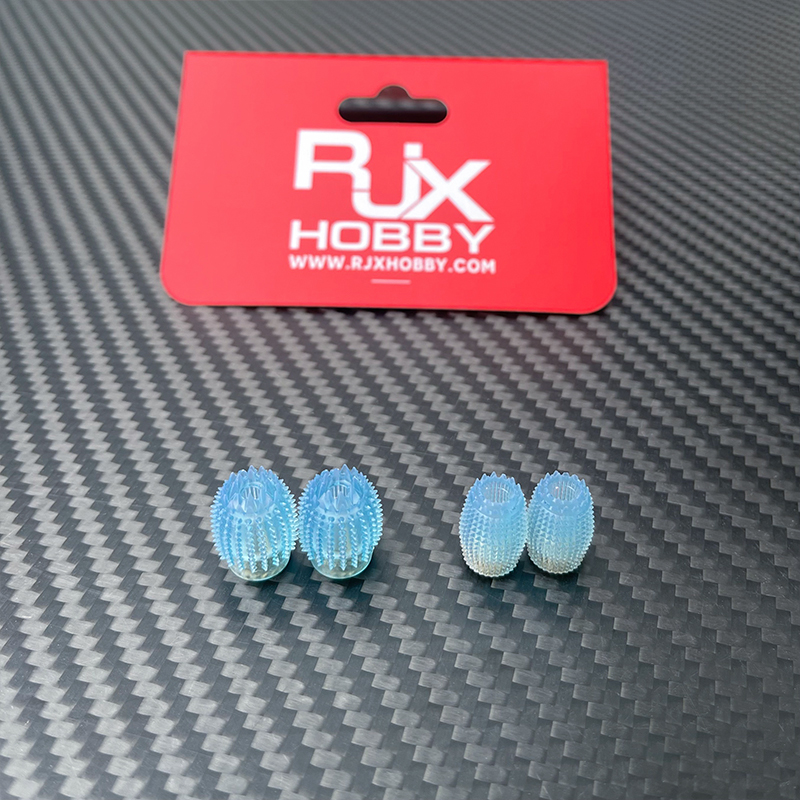 RJX 1pair Thumb Grippies Non-Slip Radio Stick Ends 4mm for FPV Radio Transmitter Hall Gimbal TX16S DIY Parts