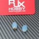RJX 1pair Thumb Grippies Non-Slip Radio Stick Ends 4mm for FPV Radio Transmitter Hall Gimbal TX16S DIY Parts