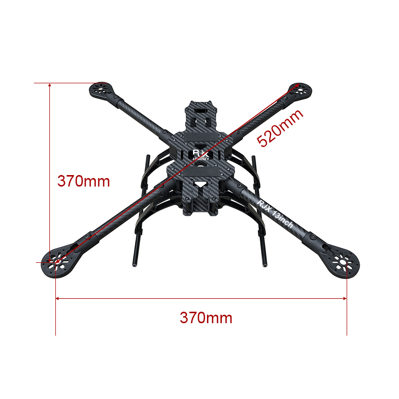RJX 13inch V1 Carbon Fiber Frame Kit For RC FPV Racing Drone with Landing gears