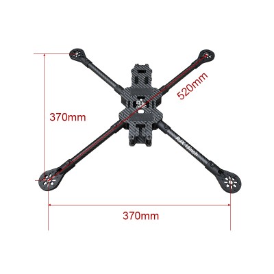 RJX 13inch V1 Carbon Fiber Frame Kit For RC FPV Racing Drone