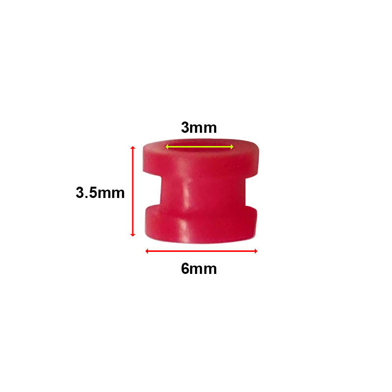 RJX 100pcs 3x6x3.5m / 3x4.8x3.8mm Damping Balls AV Shock Absorber Ball Damper Anti-Vibration Ball
