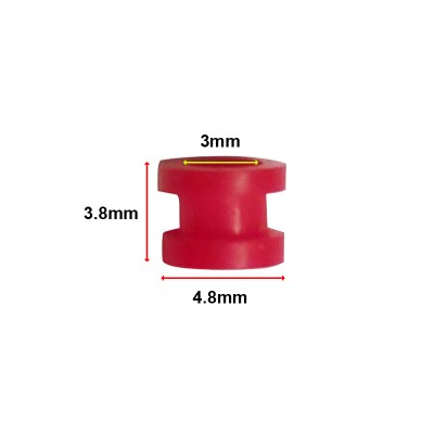 RJX 100pcs 3x6x3.5m / 3x4.8x3.8mm Damping Balls AV Shock Absorber Ball Damper Anti-Vibration Ball