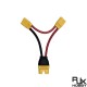 RJX 1pcs AS150U Female to 2pcs XT90 Male Adapter Cable 8AWG Wire for RC Model Aircraft