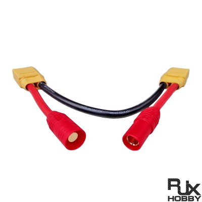 RJX 1pcs XT90 Male Female Extension wire AS150 Anti-Spark Sparkproof 15cm 10awg Wire 