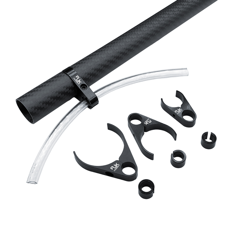 RJX 1pcs Plant Protection Drone Plastic Water Pipe Clamp 20/25/30/40mm Carbon Fiber Tube Fixing Water Pipe Fittings