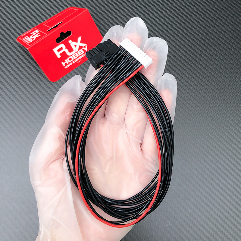 RJX 1pcs JST-XH 2.54mm 12S charger balance line to 16pin Connectors Extension Cable