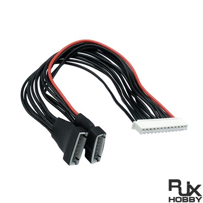 RJX 1pcs JST-EH 12S to 6S Male Connector Charger Lipo Battery Balance Line Wire Charging 