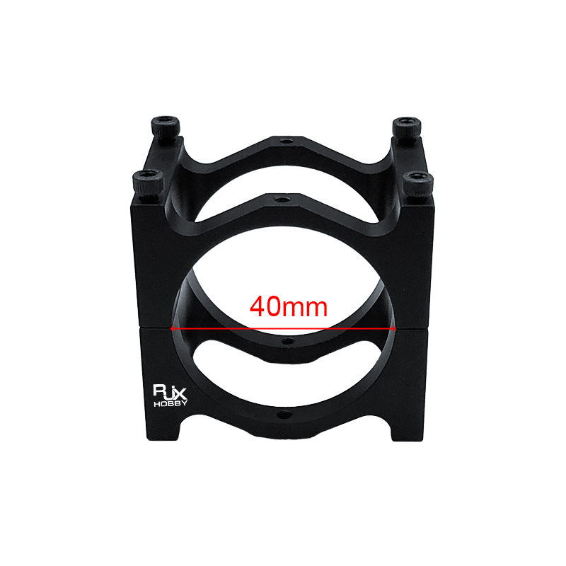 RJXHOBBY 1pcs 40mm Pipe Clip Tubing Clamp Fastener Carbon Tube Fixed Joint for RC Plant Agriculture UAV Drone