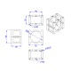 RJXHOBBY 1pcs 40mm Pipe Clip Tubing Clamp Fastener Carbon Tube Fixed Joint for RC Plant Agriculture UAV Drone