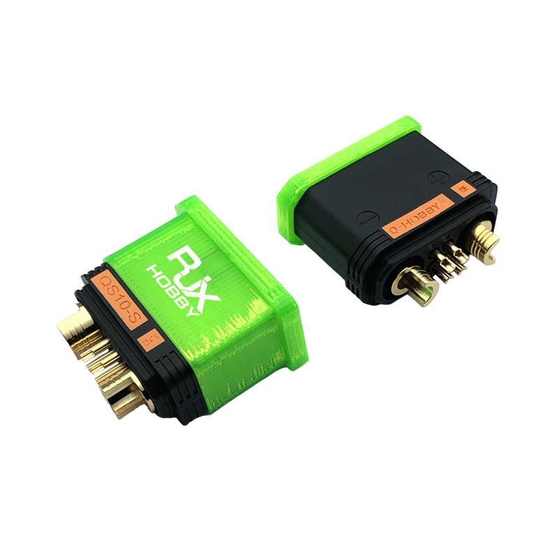 RJX 1Pair QS10-S Male Female Plug Dustproof Waterproof Cover Anti-short Circuit Protection Cap for RC Electric Vehicle