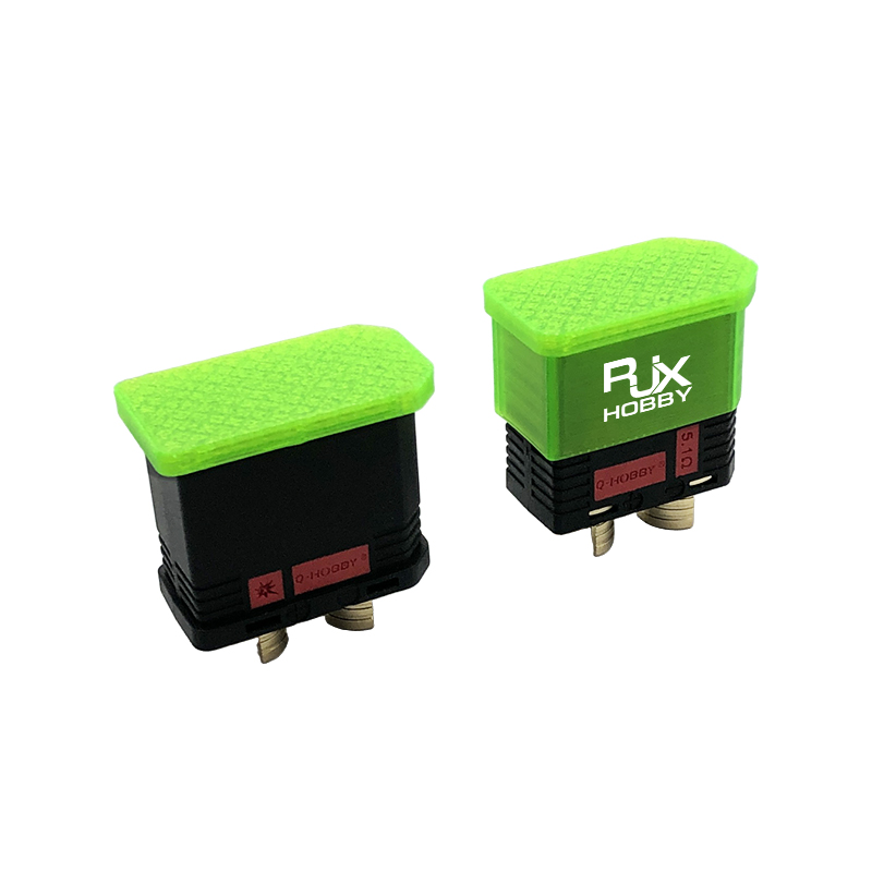 RJX 1Pair QS8-S Male Female Plug Dustproof Waterproof Cover Anti-short Circuit Protection Cap for RC Electric Vehicle