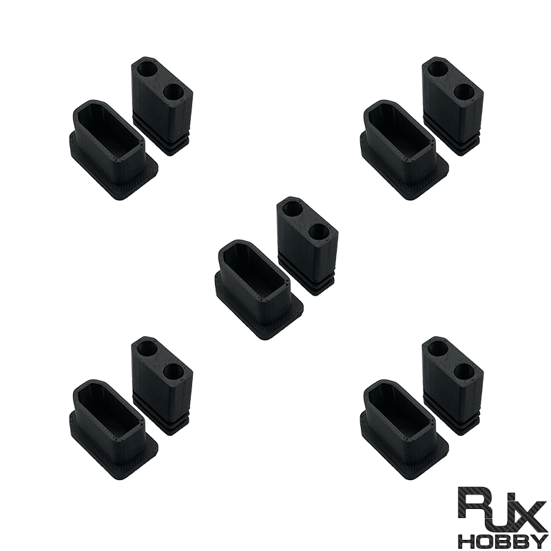 RJX 5Pairs XT90 Male Female Plug Dust Cap Protective Cover Anti-Dirt Cap Protector Shell