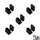 RJX 5Pairs XT90 Male Female Plug Dust Cap Protective Cover Anti-Dirt Cap Protector Shell