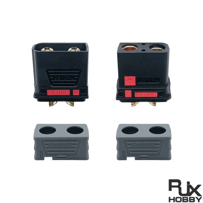 RJXHOBBY 1pair QS10P-L Anti-spark Battery Connector Large Current Male Female Gold Plated Plug for RC UAV Drone