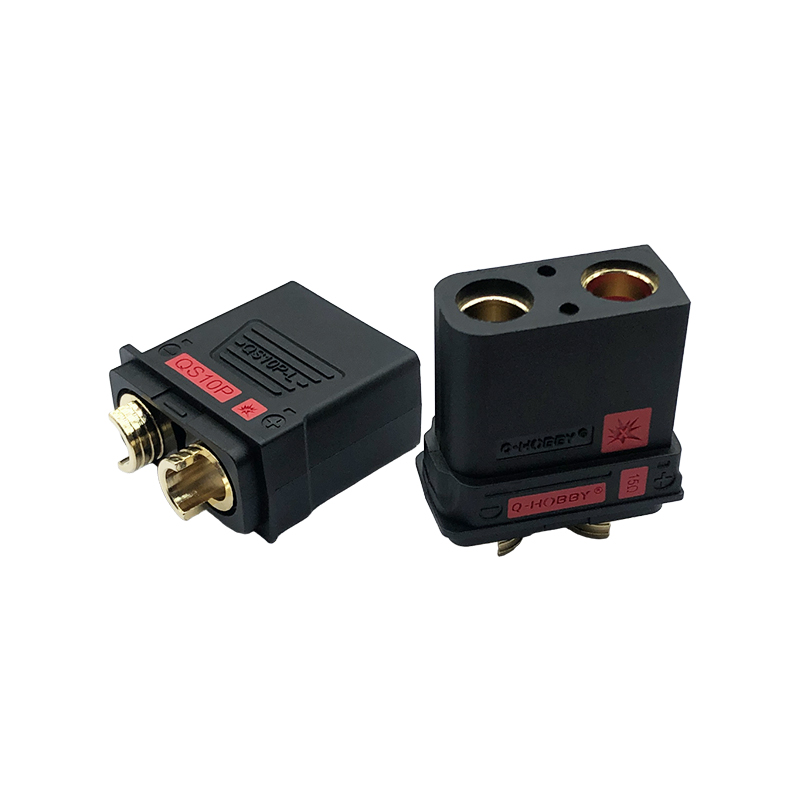 RJXHOBBY 1pair QS10P-L Anti-spark Battery Connector Large Current Male Female Gold Plated Plug for RC UAV Drone