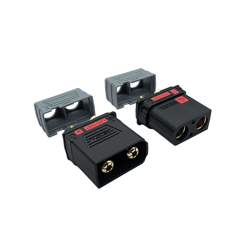 RJXHOBBY 1pair QS10P-L Anti-spark Battery Connector Large Current Male Female Gold Plated Plug for RC UAV Drone