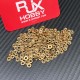 RJXHOBBY 100pcs M2 M2.5 M3 M4 M5 threaded inserts impact brass nuts