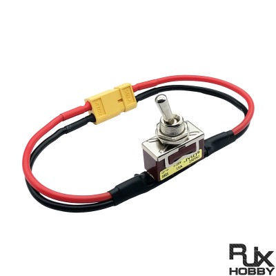 RJX 1pcs RC Aircraft Drone Battery ESC Connecting Adapter Large Current High Load Switch with XT60 Connector Power ON-off