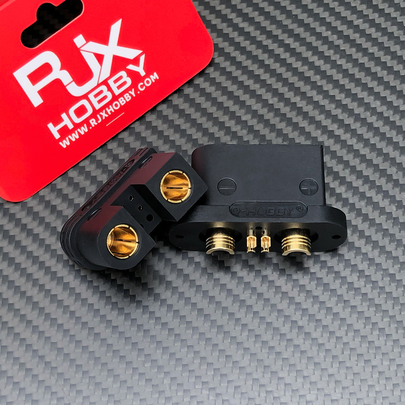 RJX 1pair QS9-S Connector Black High Current Anti spark Connector Male  Female
