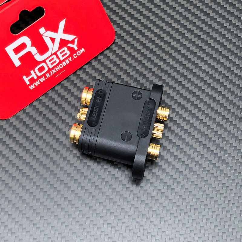 RJX 1pair QS9-S Connector Black High Current Anti spark Connector Male  Female