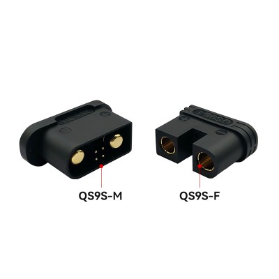 RJX 1pair QS9-S Connector Black High Current Anti spark Connector Male  Female