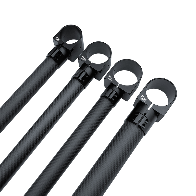 RJX 1pcs Landing Gear Aluminum Alloy Tee Tripod 30 to 40 / 30 to 45 /30 to 50 / 40 to 50 mm Carbon Fiber Tube Connector