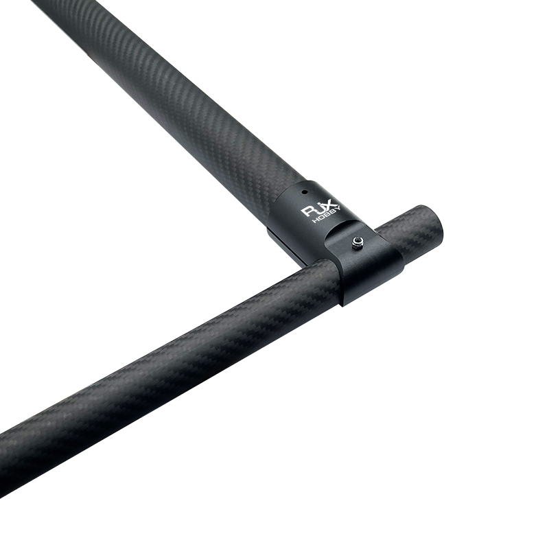 RJX 1pcs Landing Gear Aluminum Alloy Tee Tripod 35 to 25mm Carbon Fiber Tube Connector For Agriculture Drone UAV