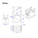 RJXHOBBY 1pcs 40/45/50mm Pipe Clip Tubing Clamp Fastener Carbon Tube Fixed Joint for RC Plant Agriculture UAV Drone ﻿