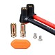 RJX RAH S.T.D6 6808 Lithium Battery Male Female Gold-plated Plug Model Aircraft UAV Connector No Soldering Required Banana Socket