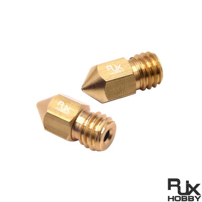 RJX 10pcs  3D Printer MK8 Brass Nozzles 0.3/0.4/0.5/0.6/0.8mm Stainless Steel Nozzles for Creality 3D Printers