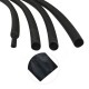 RJX 200 meter φ4mm 4:1 Heat Shrink Tubing Adhesive Waterproof Glue Insulated Dual Wall Black Heat Shrinkable Tube