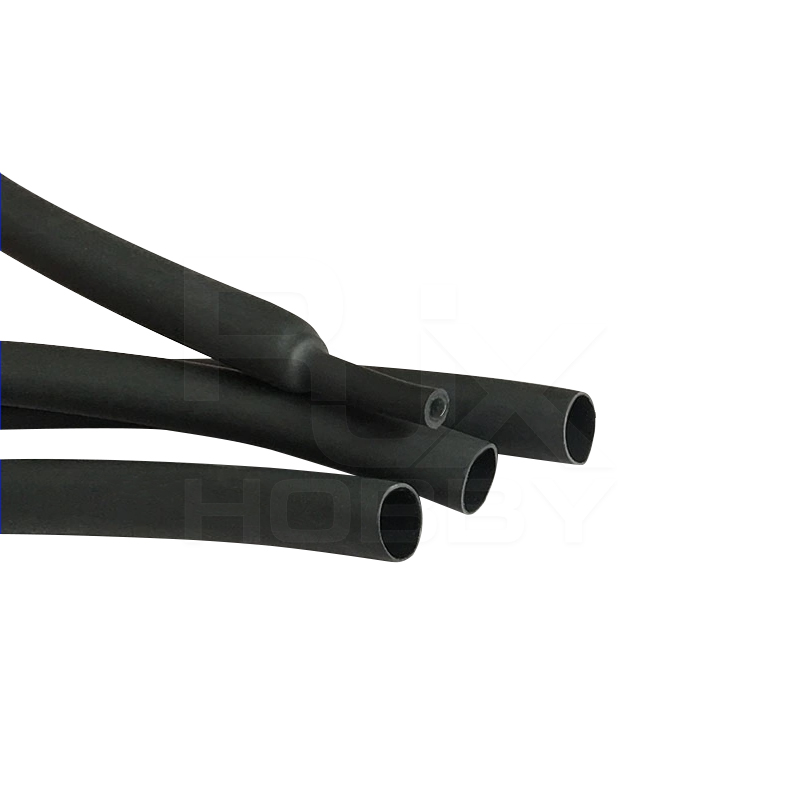 RJX 200 meter φ4mm 4:1 Heat Shrink Tubing Adhesive Waterproof Glue Insulated Dual Wall Black Heat Shrinkable Tube