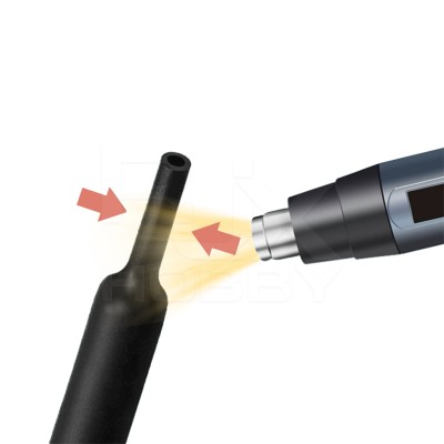RJX 100 meter φ6mm φ8mm 4:1 Heat Shrink Tubing Adhesive Waterproof Glue Insulated Dual Wall Black Heat Shrinkable Tube