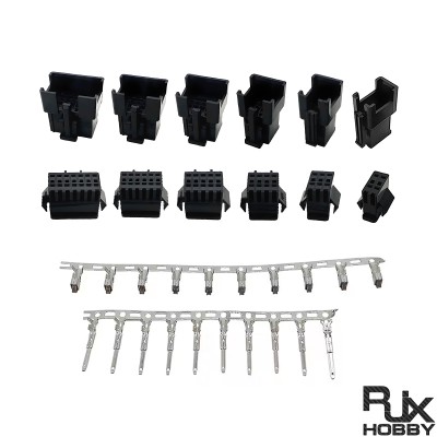 RJX 100 sets JST 2P/3P/4P/5P/6P/7P SM 2.54mm Double Row Female and Male wire connector housing