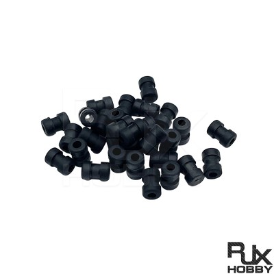RJX 100pcs 3x5x8.5/3x6x9mm Damping Balls AV Shock Absorber Ball Damper Anti-Vibration Ball