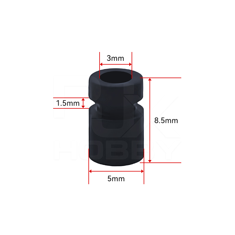 RJX 100pcs 3x5x8.5/3x6x9mm Damping Balls AV Shock Absorber Ball Damper Anti-Vibration Ball