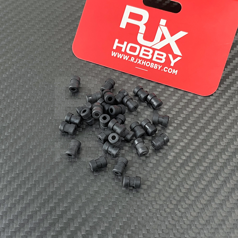 RJX 100pcs 3x5x8.5/3x6x9mm Damping Balls AV Shock Absorber Ball Damper Anti-Vibration Ball