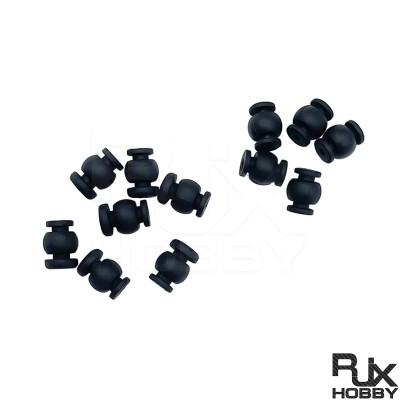 RJX 50pcs 1.5x6x8mm /1.5x6x8.8mm Damping Balls AV Shock Absorber Ball Damper Anti-Vibration Ball