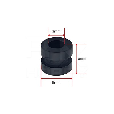RJX 100pcs 3x5x6mm Damping Balls AV Shock Absorber Ball Damper Anti-Vibration Ball