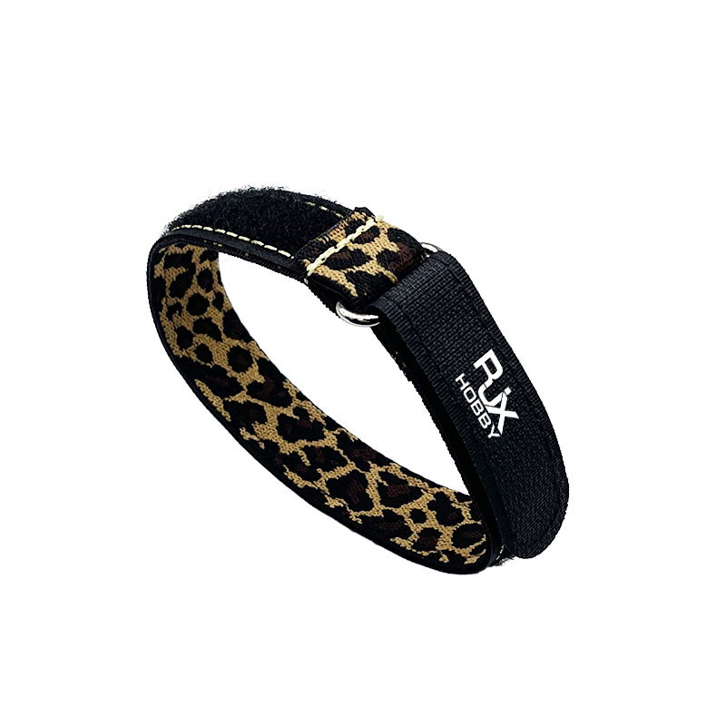 RJXHOBBY 2PCS 20mm Battery Strap Leopard Pattern Zinc Alloy Seamless Buckle 200–1000m