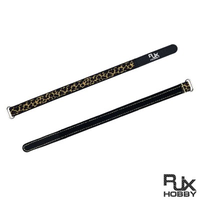 RJXHOBBY 2PCS 16mm Battery Strap Leopard Pattern Zinc Alloy Seamless Buckle 150–1000m