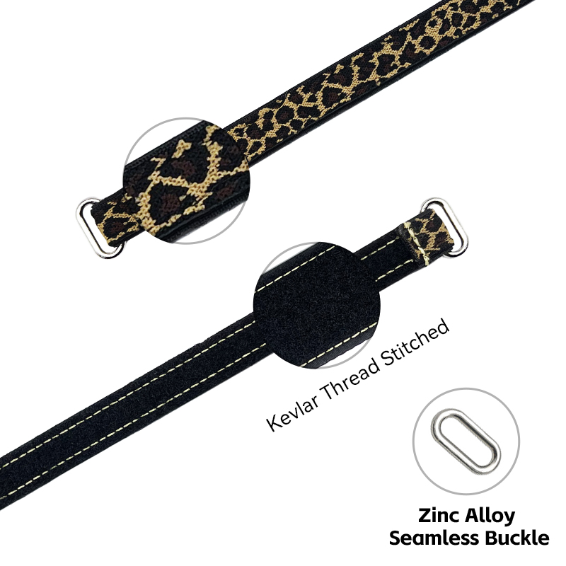 RJXHOBBY 2PCS 16mm Battery Strap Leopard Pattern Zinc Alloy Seamless Buckle 150–1000m