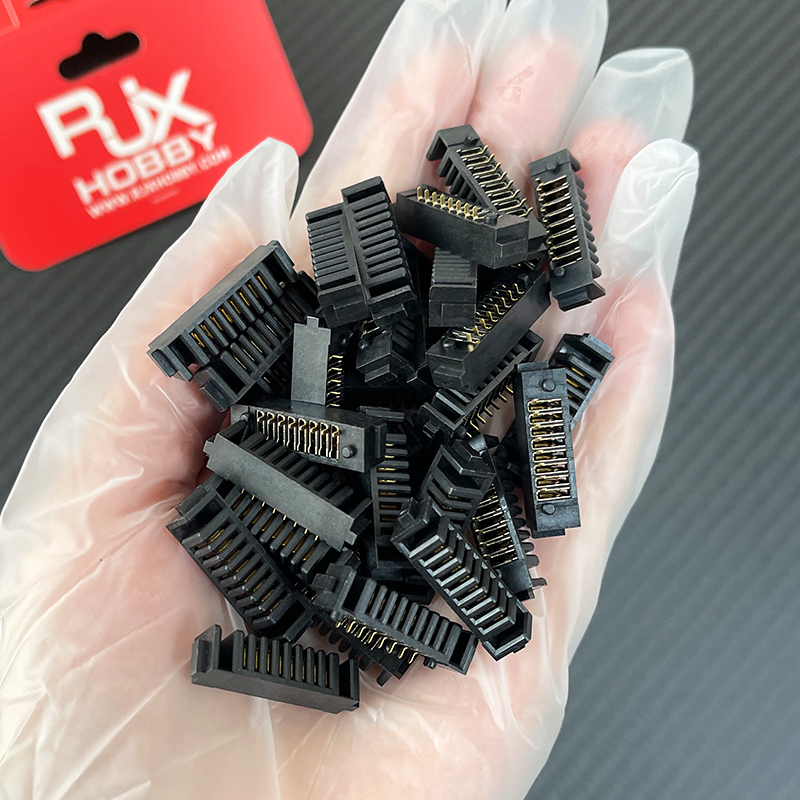 RJX 5pair 8Pin pitch 2.0mm laptop battery connector female and The male connector 180 degree bend foot