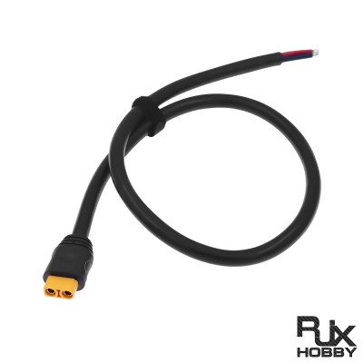 RJX 1pcs XT90H-F Female Plug Power Cable 6mm²  Straight Head LSD-50 Cable